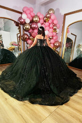 Laura | Own Your Spotlight in Timeless Black Quince Dresses - Black - PromDressClub